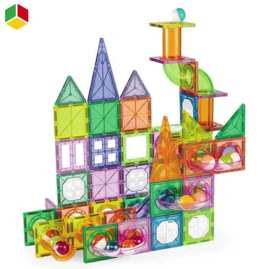 QS Education 119 pz. Blocchi magnetici fai da te per la costruzione di edifici, binari per tubi per giocattoli di compleanno per bambini